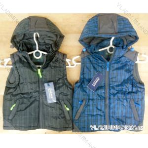 Sleeveless jacket insulated children's boys hood (98-128) GRACE S41123
