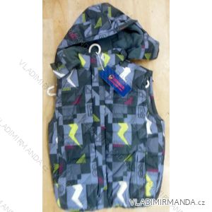 Sleeveless jacket warm-up puppy boy's hood (134-164) GRACE B-5901
