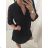 Kalhoty letní dlouhé dámská (S/M ONE SIZE) ITALSKÁ MÓDA IMPDY222XFH0375