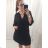 Kalhoty letní dlouhé dámská (S/M ONE SIZE) ITALSKÁ MÓDA IMPDY222XFH0375