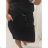 Sukně letní krátká bavlněná dámská nadrozměr (XL/2XL ONE SIZE) ITALSKÁ MÓDA IMN22048 XL/2XL black