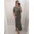 Long Maxi Summer Casual Short Sleeve Women's Viscose Dress (L/XL/2XL/3XL ONE SIZE) ITALIAN FASHION IMD22382/DR - Fuchsia Pink - 2XL/3XL