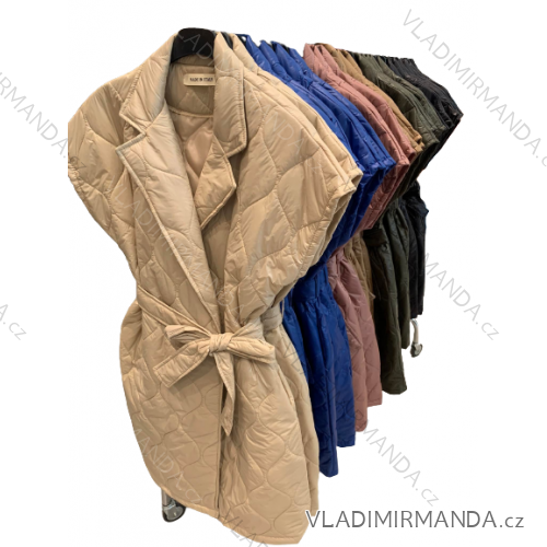 Women's Autumn Quilted Sleeveless Vest (S/M/L ONE SIZE) ITALIAN FASHION IMC22503