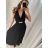 Women's Long Sleeveless Summer Dress (S/M ONE SIZE) ITALIAN FASHION IMPHD223209-1