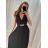 Women's Long Sleeveless Summer Dress (S/M ONE SIZE) ITALIAN FASHION IMPHD223209-1
