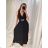 Women's Long Sleeveless Summer Dress (S/M ONE SIZE) ITALIAN FASHION IMPHD223209-1
