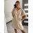 Women's Short Sleeve Summer Dress (S / M ONE SIZE) ITALIAN FASHION IMWOP22OP028