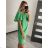 Women's Short Sleeve Summer Dress (S / M ONE SIZE) ITALIAN FASHION IMWOP22OP028
