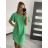Women's Short Sleeve Summer Dress (S / M ONE SIZE) ITALIAN FASHION IMWOP22OP028