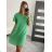 Women's Short Sleeve Summer Dress (S / M ONE SIZE) ITALIAN FASHION IMWOP22OP028