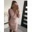 Elegant women's long sleeve dress with belt (uni s / m) ITALIAN FASHION IM919960