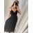 Šaty letní na ramínka dámské (S/M ONE SIZE) ITALSKÁ MÓDA IMPSH223670 kerosene S/M