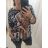 Oversize Tunic 3/4 Long Sleeve Women's Plus Size (XL/2XL ONE SIZE) ITALIAN FASHION IM422896