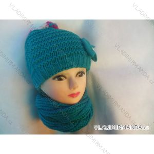 Set of winter hat and scarf baby girl (uni) POLSKÁ VÝROBA POL191
