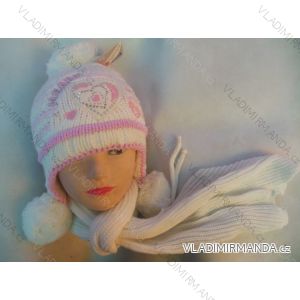 Set of winter hat and scarf baby girl (uni) POLSKÁ VÝROBA POL195
