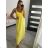 Women's Long Summer Dress with Lace Straps (S/M ONE SIZE) ITALIAN FASHION IMWB22082