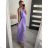 Long summer dress for women (S / M ONE SIZE) ITALIAN FASHION IMWB222567 Green M / L