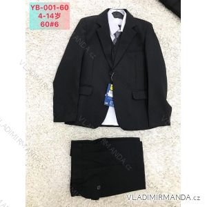 Set social suit jacket, vest, trousers, shirt, tie youth children's boys (4-14 YEARS) ACTIVE SPORT ACT22YB-001-60