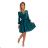 339-2 BINDY Feminine dress with a neckline - green
