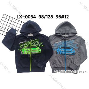 Zip-up sweatshirt with hood for children's boys (98-128) ACTIVE SPORT ACT22LX-0034