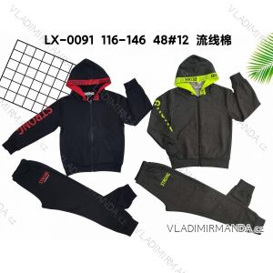 Hoodie and tracksuit set for children, teenagers and boys (116-146) ACTIVE SPORT ACT22LX-0091