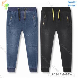 Long children's boy's jeans (98-128) KUGO QK0901