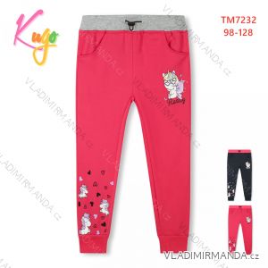 Children's long sweatpants for girls (98-128) KUGO TM7232