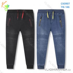 Children's jeans long jeans for boys (116-146) KUGO CK0907