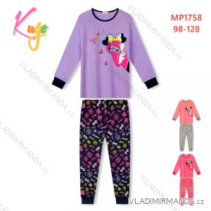 Children's long pajamas for girls (98-128) KUGO MP1758