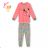 Children's long pajamas for girls (98-128) KUGO MP1758