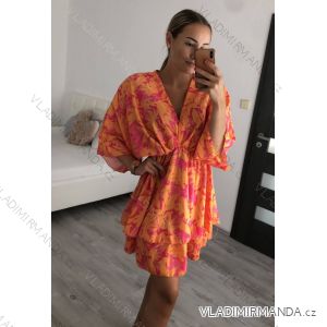 Summer short sleeve summer dress (S / M ONE SIZE) ITALIAN FASHION IMWY21019