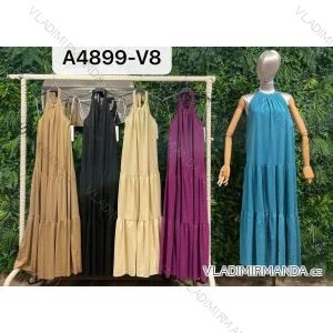 Šaty letní na ramínka dámské (S/M ONE SIZE) ITALSKÁ MÓDA IMPBB22B21841