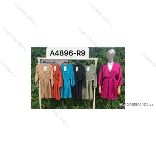 Šaty letní na ramínka dámské (S/M ONE SIZE) ITALSKÁ MÓDA IMPBB22B21841