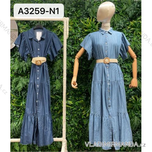Šaty letní na ramínka dámské (S/M ONE SIZE) ITALSKÁ MÓDA IMPBB22B21841