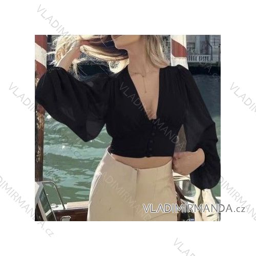 Women's long sleeve blouse (S / M ONE SIZE) ITALIAN FASHION IMWK21011