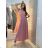 Women's Dress Long Straps Variable Tie (S/M/L/XL ONE SIZE) ITALIAN FASHION IMM223000HG - Fuchsia Pink - S/M