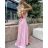 Women's Dress Long Straps Variable Tie (S/M/L/XL ONE SIZE) ITALIAN FASHION IMM223000HG - Fuchsia Pink - S/M