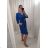 Women's Oversize Elegant Belted Short Sleeve Summer Dress (S/M/L/XL ONE SIZE) ITALIAN FASHION IMWB22191