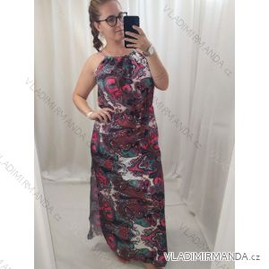Women's Long Summer Strapless Dress (S / M / L / XL / 2XL ONE SIZE) ITALIAN FASHION IMD22477