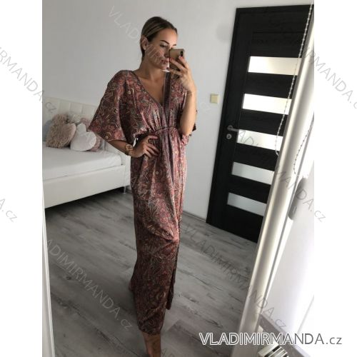 Women's Long Summer Short Sleeve Dress (S / ML / XL) ITALIAN FASHION IMWP22CR1918