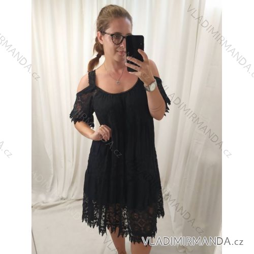 Dress with 3/4-sleeve ladies pocket (uni sl) ITALIAN Fashion IM3181746