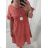 Women's Oversized Cotton Short Sleeve Dress (XL / 2XL ONE SIZE) ITALIAN FASHION IMWD222516