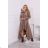 Insulated dress with longer sides khaki