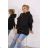 Black insulated turtleneck sweatshirt