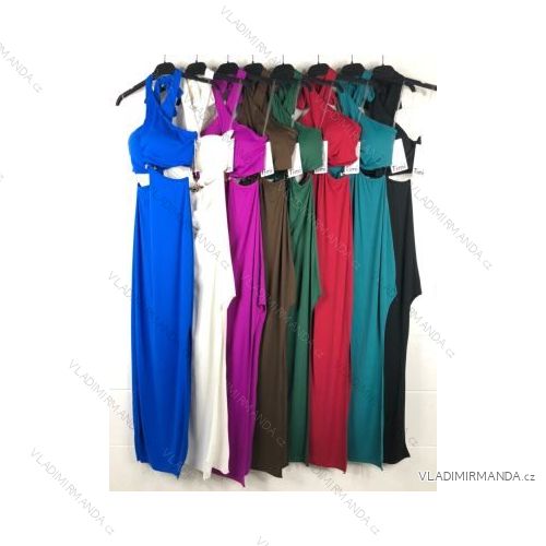 Šaty letní na ramínka dámské (S/M ONE SIZE) ITALSKÁ MÓDA IMPBB22B21841