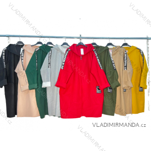 Shirt 3/4 sleeve ladies strip (4XL/5XL ONE SIZE) ITALSKÁ MÓDA IM422026