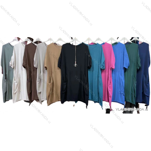 Women's Warm Long Sleeve Dress (L / XL ONE SIZE) ITALIAN FASHION IM421MIA