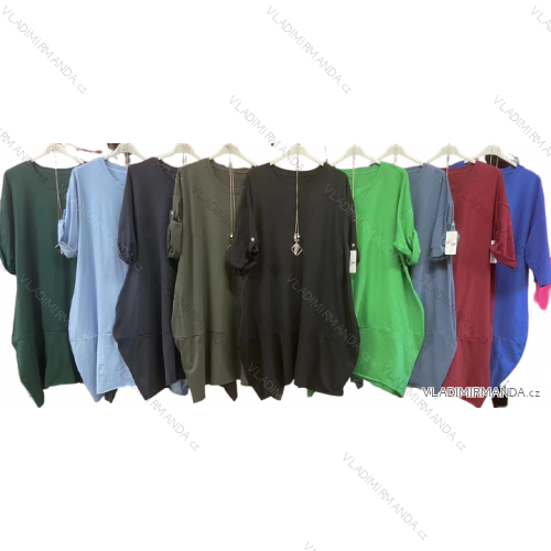 Women's Warm Long Sleeve Dress (L / XL ONE SIZE) ITALIAN FASHION IM421MIA