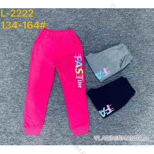 Girls' long slim tracksuits (134-164) SEASON SEZ22L-2222