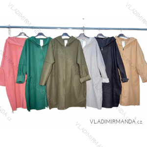 Shirt 3/4 sleeve ladies strip (4XL/5XL ONE SIZE) ITALSKÁ MÓDA IM422026